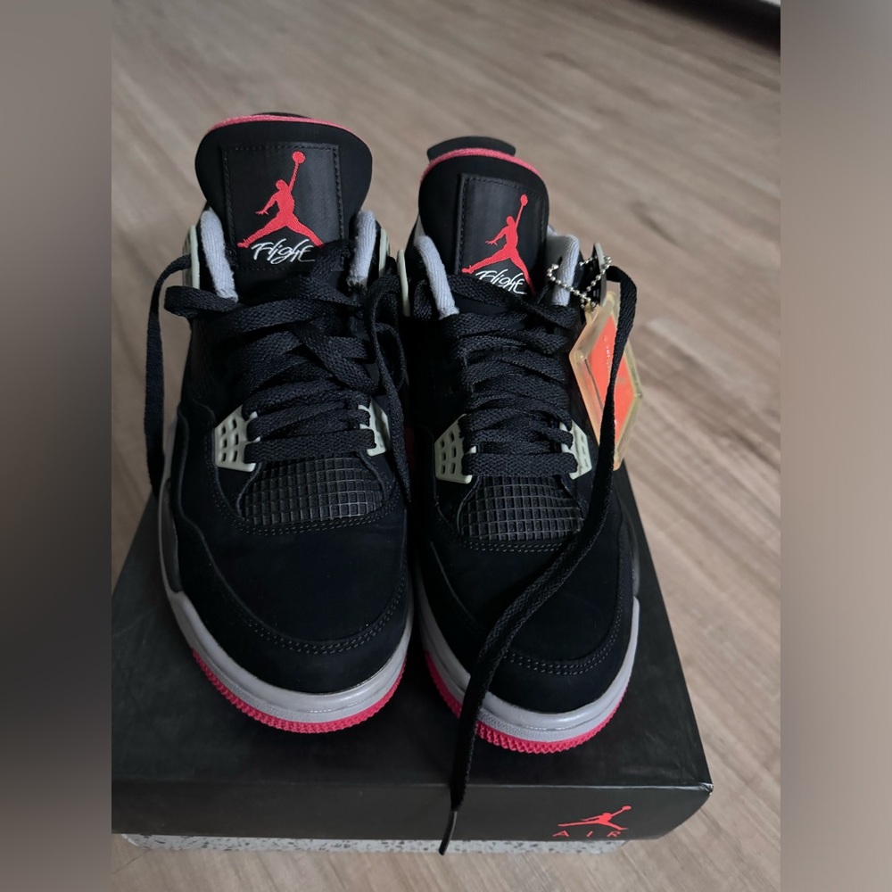 Cement black Jordan 4 2012 release worn twice. In excellent condition. With box